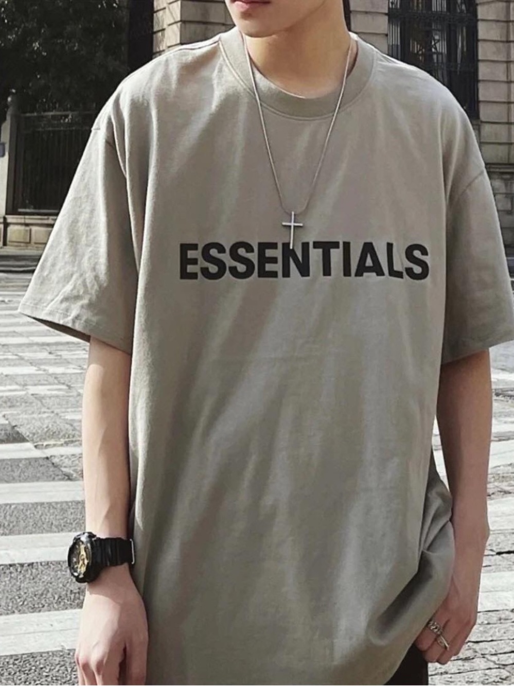Fear of God Essentials T-Shirt 'Cream'